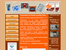 Tablet Screenshot of pro-tech.sk